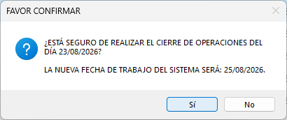 Modal de Confirmación de Cierre
